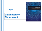 I. Data Resource Management