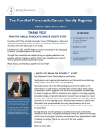 The Familial Pancreatic Cancer Family Registry -