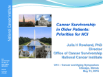 Who is a Cancer Survivor? - Cancer and Aging Research Group