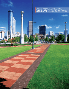 apa annual meeting, atlanta, may 14-18, 2016