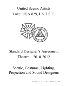 Standard Designer`s Agreement