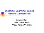Machine Learning Basics: 1. General Introduction