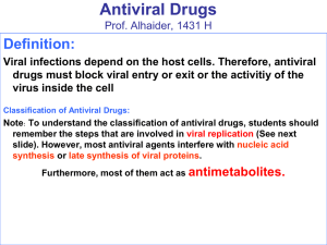 Antiviral Drugs