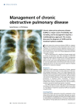 Management of chronic obstructive pulmonary