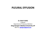 pleural effusion - King George`s Medical University