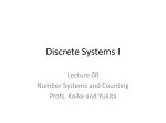 Discrete Systems I