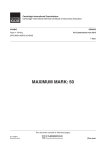 Specimen Mark Scheme Paper 4 for Examination from 2015