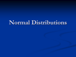 Normal Distributions