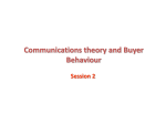 Communications theory and Buyer Behaviour