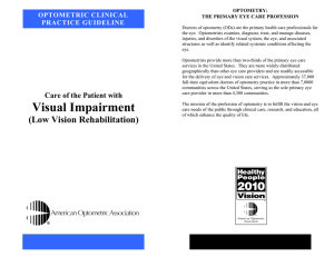 Care of the Patient with Visual Impairment