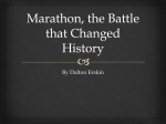 Marathon, the Battle that Changed History
