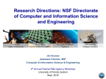 Welcome (and overview of NSF CISE)