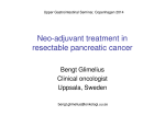 Neo-adjuvant treatment in resectable pancreatic cancer