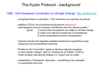 The Kyoto Protocol