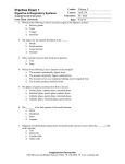 Exam 1 Practice Exam - Iowa State University