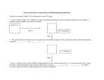 Krebs Cycle Puzzle: Concept Map of Oxidation/Reduction Reactions: