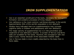 IRON SUPPLEMENTATION - Ideal Cures Pvt. Ltd.