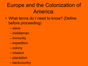 Europe and the Colonization of America