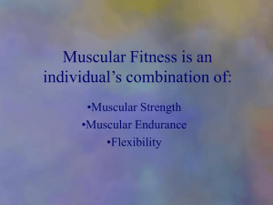 Muscular Fitness is an individual`s combination of - U