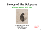 Biology of the Galapagos