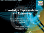 Knowledge Representation and Reasoning - on AI-MAS
