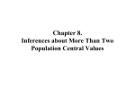 Chapter 8. Inferences about More Than Two Population Central