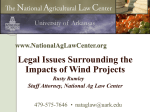 limiting wind farm liability - Department of Agricultural Economics