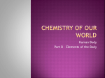 Chemistry of our world