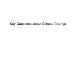 Key Questions about Climate Change