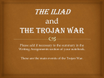 The Iliad and The Trojan War