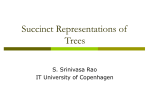 Succinct tree representations
