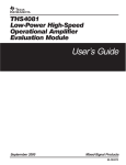 THS4081 Low-Power High Speed Operational