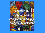 Focuses in Social Psychology