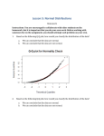 Lesson 5: Normal Distributions