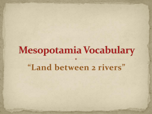 Mesopotamia Vocabulary - Mayfield City Schools