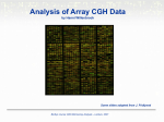 Some slides adapted from J. Fridlyand