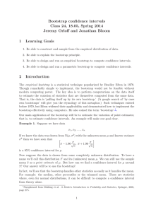 Bootstrap Confidence Intervals