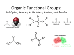 Organic Functional Groups: Aldehydes, Ketones, Acids, Esters