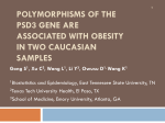 Polymorphisms of the PSD3 gene are associated with obesity in two
