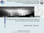 The Department of Atmosphere and Ocean Sciences: Structure and