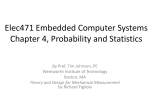 Elec471 Embedded Computer Systems Chapter 4, Probability and