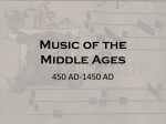 Music of the Middle Ages