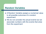 Random Variables - University of Arizona Math