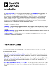 Introduction Tool Chain Guides