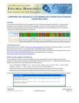 comparing dna sequences to determine evolutionary relationships