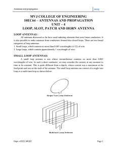 Antennas and propagation