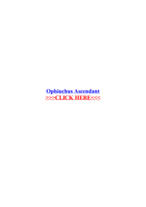 Ophiuchus Ascendant