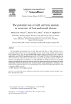 The potential role of wild and feral animals as
