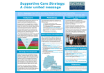 Supportive Care Strategy: A clear united message