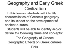 Geography and Early Greek Civilization